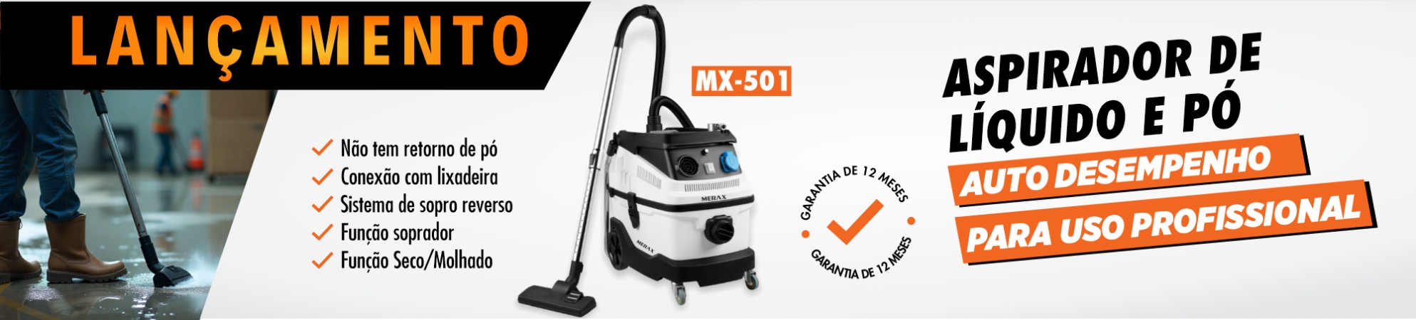 Aspirador de Lquido e P - 30L